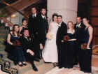 Wedding party on stairs - Color.JPG (30738 bytes)